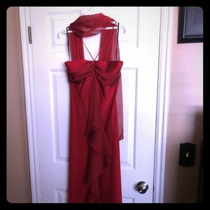 Burgundy/Red Formal long dress
